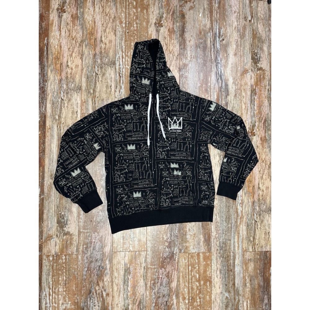 Mens Jean-Michel Basquait Beat Bop All Over Print Hoodie AOP Size Medium